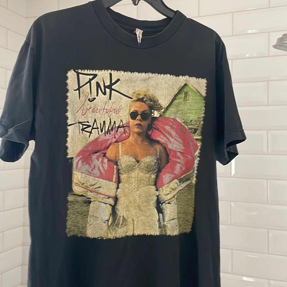 Pink concert tee shirt. No stains or holes